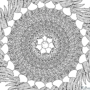 mandala Bosib Chiqarish Uchun Bo'yash Sahifalari